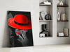 Scarlet Hat Glass Wall Art by Insigneart USA