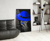 Blue Hat Glass Wall Art by Insigneart USA