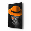 Orange Hat Glass Wall Art by Insigneart USA