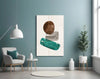 Dance of Earth Colors Glass Wall Art by Insigneart USA
