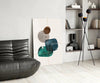 Dance of Earth Colors Glass Wall Art by Insigneart USA