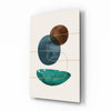 Dance of Earth Colors Glass Wall Art by Insigneart USA