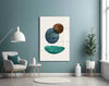 Dance of Earth Colors Glass Wall Art by Insigneart USA