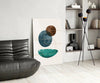 Dance of Earth Colors Glass Wall Art by Insigneart USA