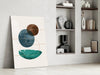 Dance of Earth Colors Glass Wall Art by Insigneart USA