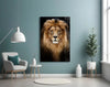 Lion Glass Wall Art by Insigneart USA