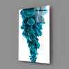 Blue Layers Glass Wall Art by Insigneart USA