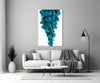 Blue Layers Glass Wall Art by Insigneart USA