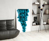 Blue Layers Glass Wall Art by Insigneart USA