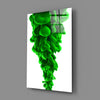 Green Layers Glass Wall Art by Insigneart USA
