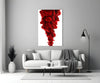 Red Layers Glass Wall Art by Insigneart USA