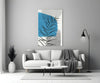 Autumn Blue Glass Wall Art by Insigneart USA