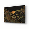 Moon and Mountains Glass Wall Art by Insigneart USA