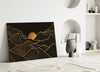 Moon and Mountains Glass Wall Art by Insigneart USA