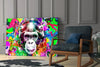 Monkey Face Glass Wall Art by Insigneart USA