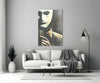 Mask the Sadness Glass Wall Art by Insigneart USA