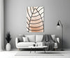Lines of Leaf Glass Wall Art by Insigneart USA