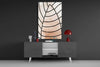 Lines of Leaf Glass Wall Art by Insigneart USA