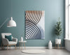 Lines of Waves Glass Wall Art by Insigneart USA