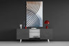 Lines of Waves Glass Wall Art by Insigneart USA