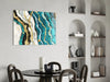 Marble Waves Glass Wall Art by Insigneart USA