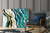 Marble Waves Glass Wall Art by Insigneart USA