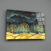 Golden Forest Glass Wall Art by Insigneart USA