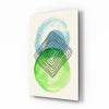 Abstract Circles Glass Wall Art by Insigneart USA