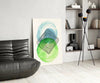 Abstract Circles Glass Wall Art by Insigneart USA