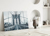 Brooklyn Bridge Glass Wall Art by Insigneart USA