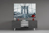 Brooklyn Bridge Glass Wall Art by Insigneart USA