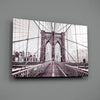 Brooklyn Bridge Glass Wall Art by Insigneart USA