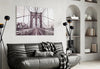 Brooklyn Bridge Glass Wall Art by Insigneart USA