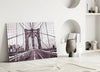 Brooklyn Bridge Glass Wall Art by Insigneart USA