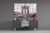 Brooklyn Bridge Glass Wall Art by Insigneart USA