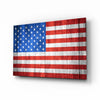 Flag of the United States Glass Wall Art by Insigneart USA