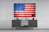 Flag of the United States Glass Wall Art by Insigneart USA