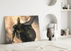 Black Adam Glass Wall Art by Insigneart USA