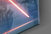 Lightsaber Glass Wall Art by Insigneart USA