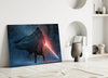 Lightsaber Glass Wall Art by Insigneart USA