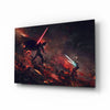Darth Vader vs Ahsoka Tano Glass Wall Art by Insigneart USA