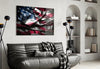 Flag of the United States Glass Wall Art by Insigneart USA