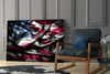 Flag of the United States Glass Wall Art by Insigneart USA