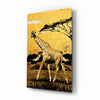 Giraffe Glass Wall Art by Insigneart USA
