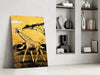 Giraffe Glass Wall Art by Insigneart USA