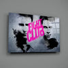 Fight Club Poster Glass Wall Art by Insigneart USA