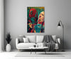 Harley Quinn and Deadpool Glass Wall Art by Insigneart USA