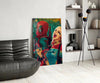 Harley Quinn and Deadpool Glass Wall Art by Insigneart USA