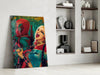 Harley Quinn and Deadpool Glass Wall Art by Insigneart USA