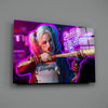 Harley Quinn Glass Wall Art by Insigneart USA